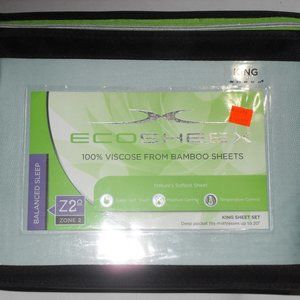 ECOSHEEX by SHEEX size King color is Seafoam NEW